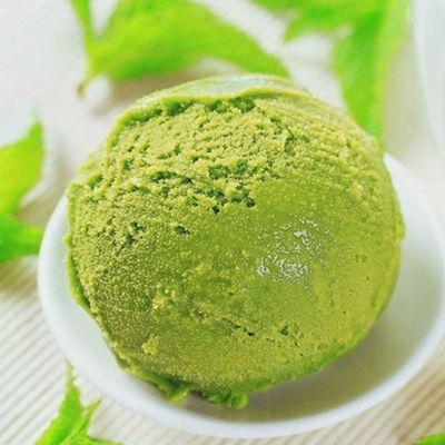 1 kg de mélange en poudre de crème glacée dure à l'arôme de matcha pour la préparation de 2,5 litres d'eau potable