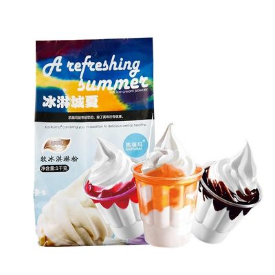 45 poudre de Brix mélange de vanille Sundae 1 kg poudre de la série de desserts pour ABG 25 kg
