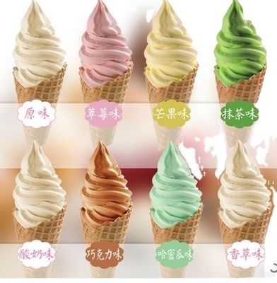 Mélange de crème glacée douce en poudre Vanille Matcha Chocolat Fraise pour le stockage à sec