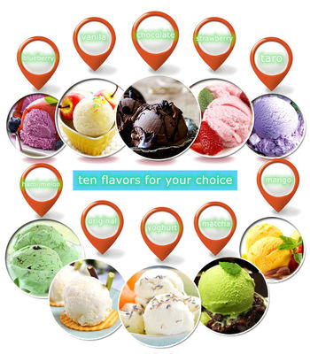 Délicieux goût de chocolat et de fruits glace mélangée en poudre avec 6,1 protéines