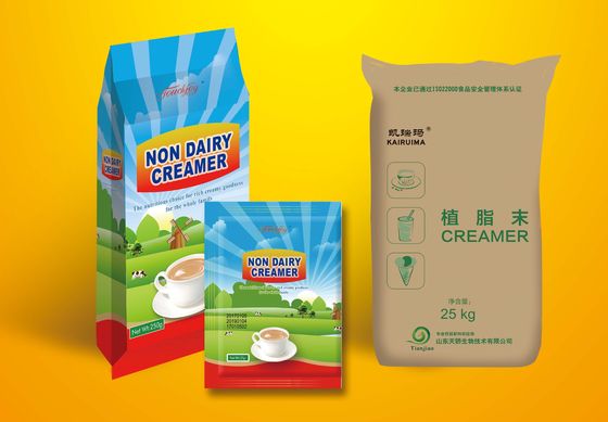 Récipient de crème de café non laitière avec 5% à 80% de teneur en matières grasses
