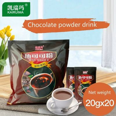 Boisson chaude et apaisante avec poudre de cacao